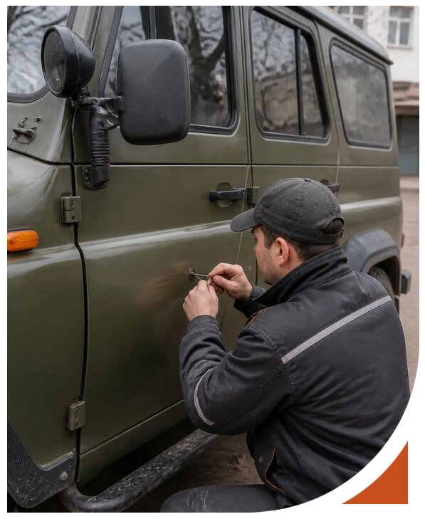 Профессиональное вскрытие автомобиля УАЗ без повреждений в Элисте